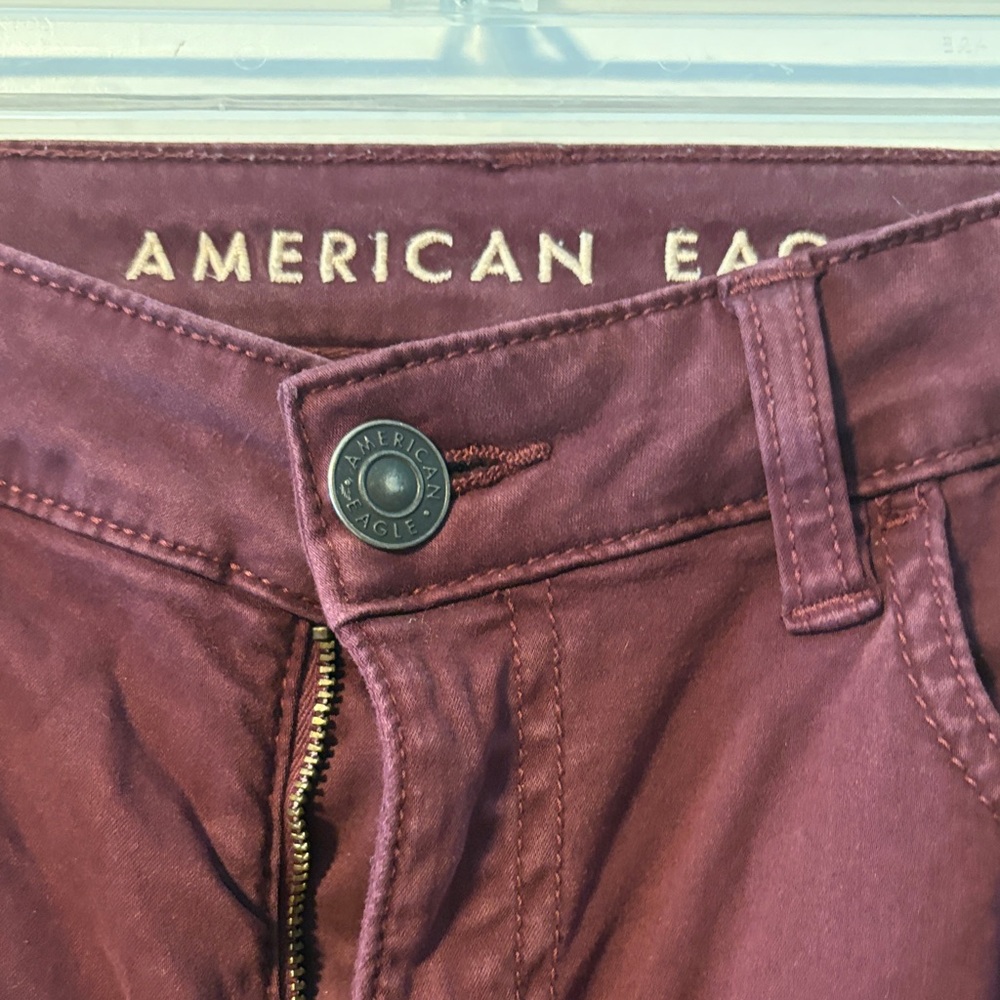 American Eagle Outfitters Burgundy Trousers - Picture 2 of 6